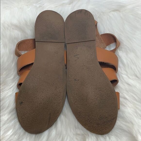 Madewell The Rowan Tan Gladiator Sandal Sz 10 - Picture 7 of 7